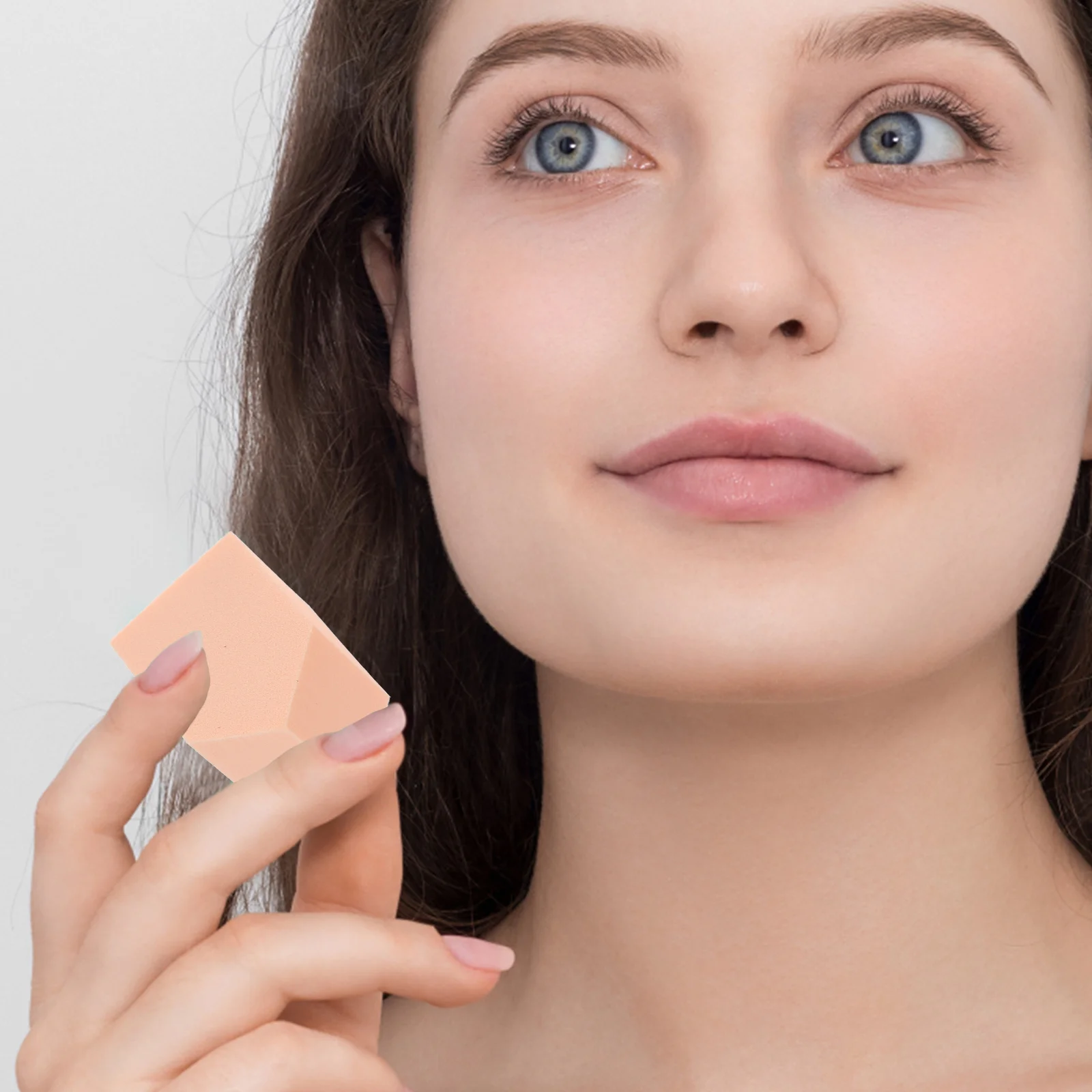 

Set Disposable Sponge 12 House 12 Triangle Silky Soft Strong Foundation Powder Powder Make Up Puff Puff Holding