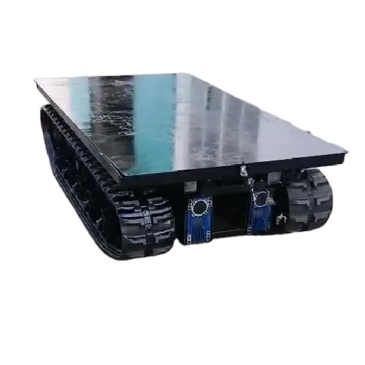 Electric remote control underwater crawler robot chassis rubber crawler chassis platform transporter