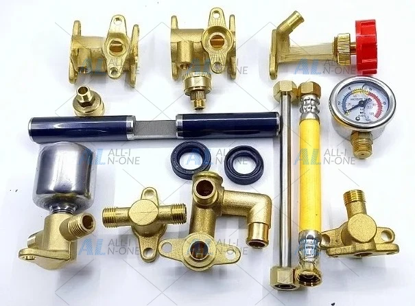 Double Cylinder Pump Parts Cylinder Block Spray Motor Repair Kit Type 18 Lawn Mower Consumables Pressure Regulating Valve