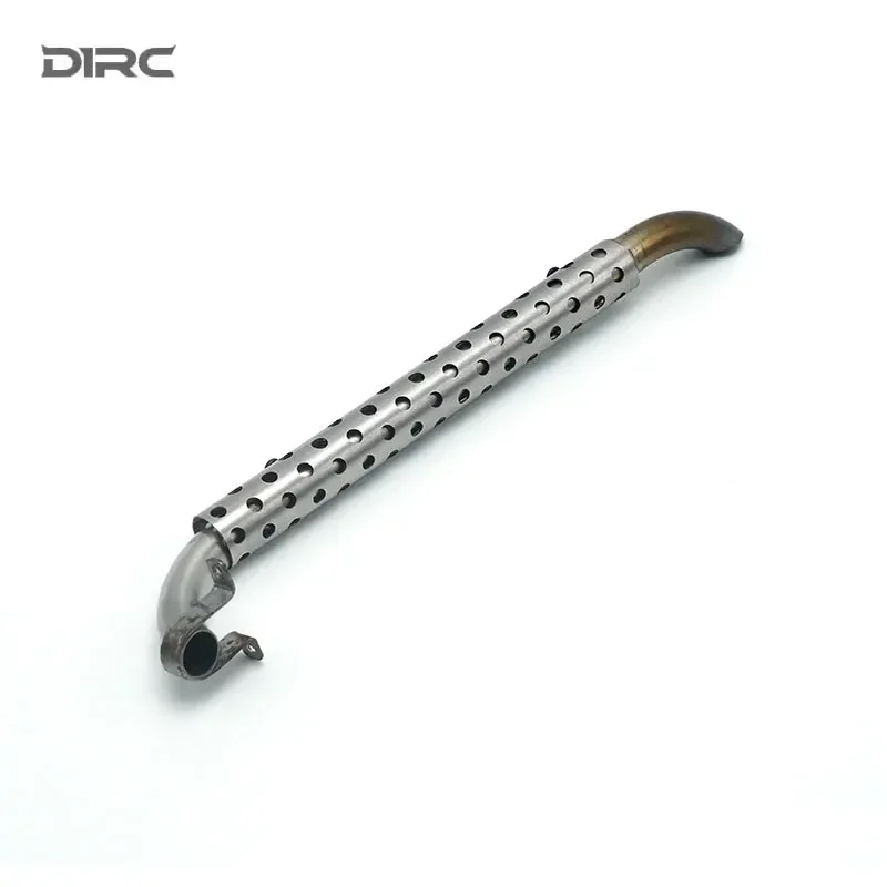 KXRC Metal Exhaust Pipe Decorate Modification Parts for 1/8 RC Crawler Car KM3 Short Truck Raptor F150 Upgrade Accessories