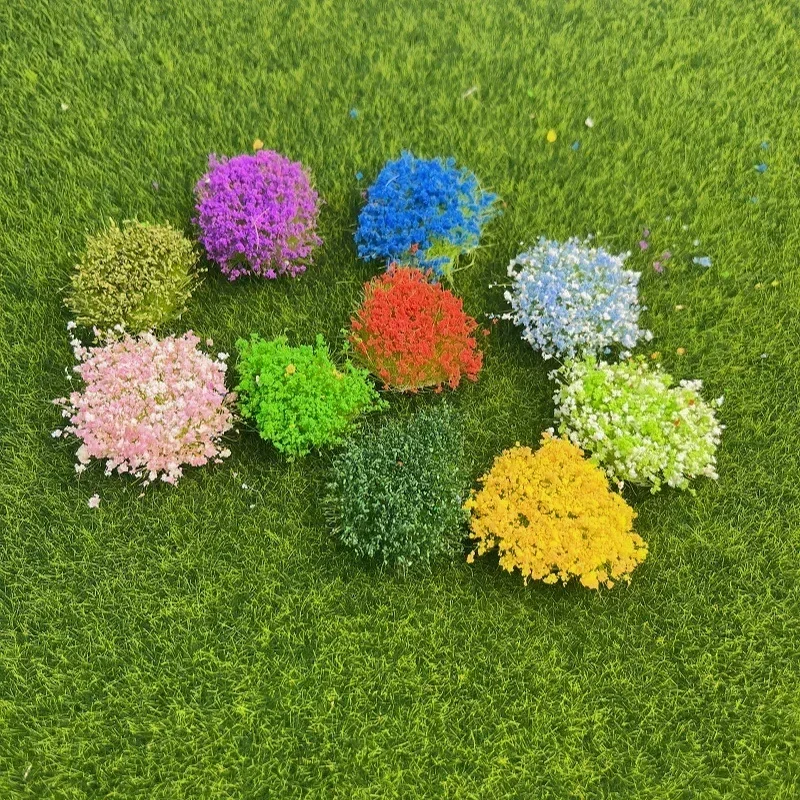 Manual diy material simulation flowers large table model flower cluster grass plant flower greening scene can be customized