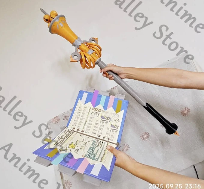 

Anime Zenless Zone Zero Lucia Cosplay Book Wand Prop Cartoon Staves Staudio-videoes Books Weaponry Equipment Hallowmas Props