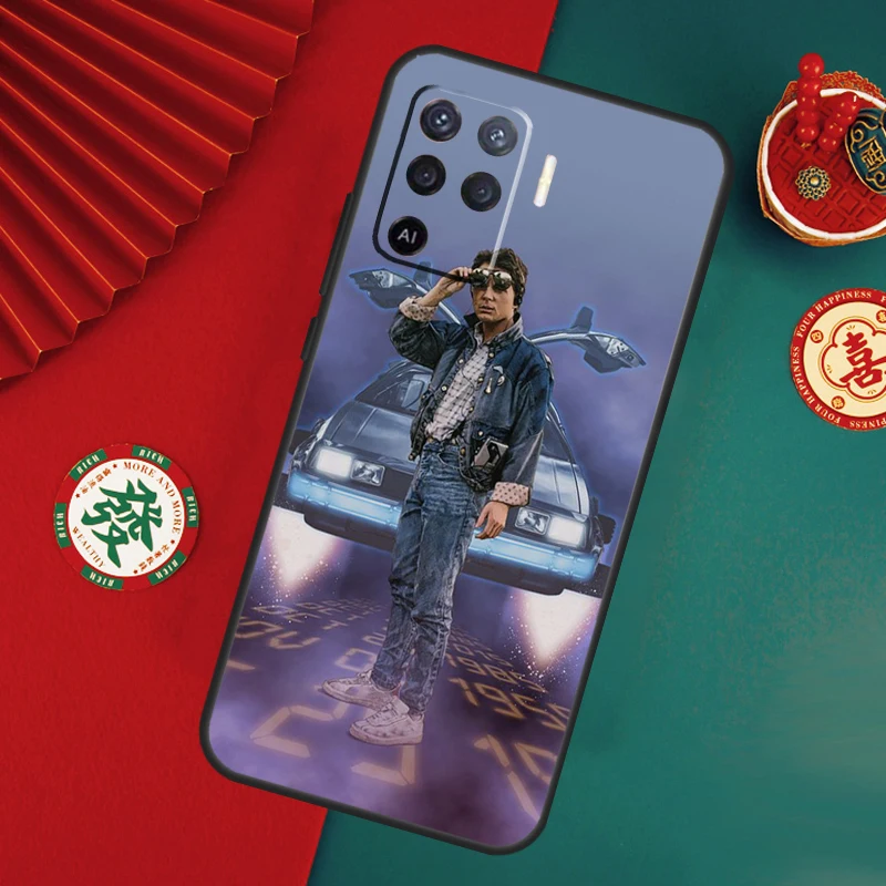 العودة إلى المستقبل حافظة رائعة ل ممن لهم A80 A40 A60 A6 A5 Pro A15 A16 A17 A57 A94 A74 A54 A76 A96 A18 A38 A58 A78 A98