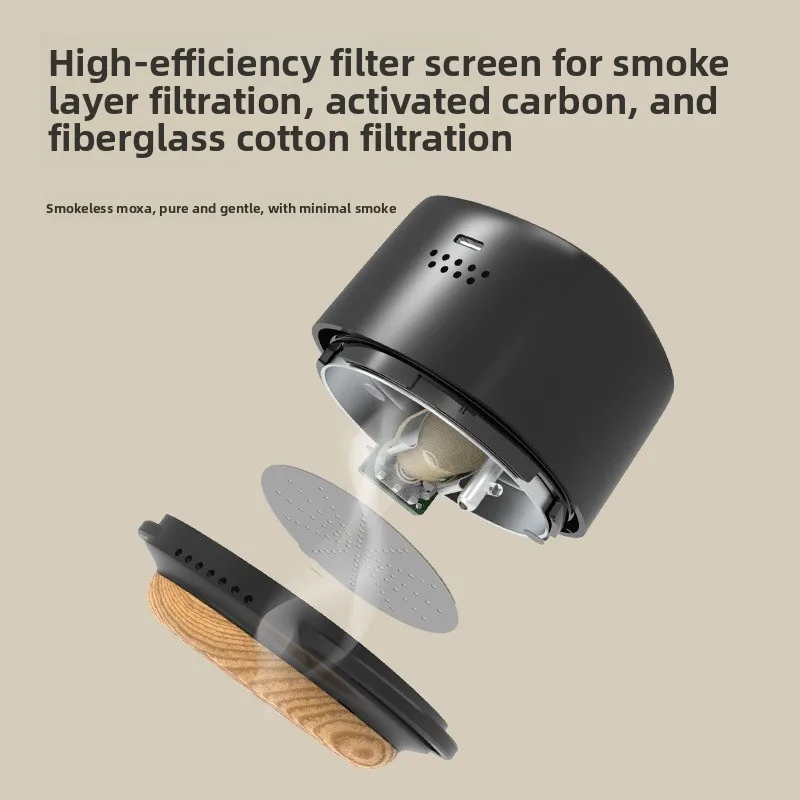 Electronic moxibustion instrument, temperature control four-speed temperature control adjustment portable moxibustion instrument