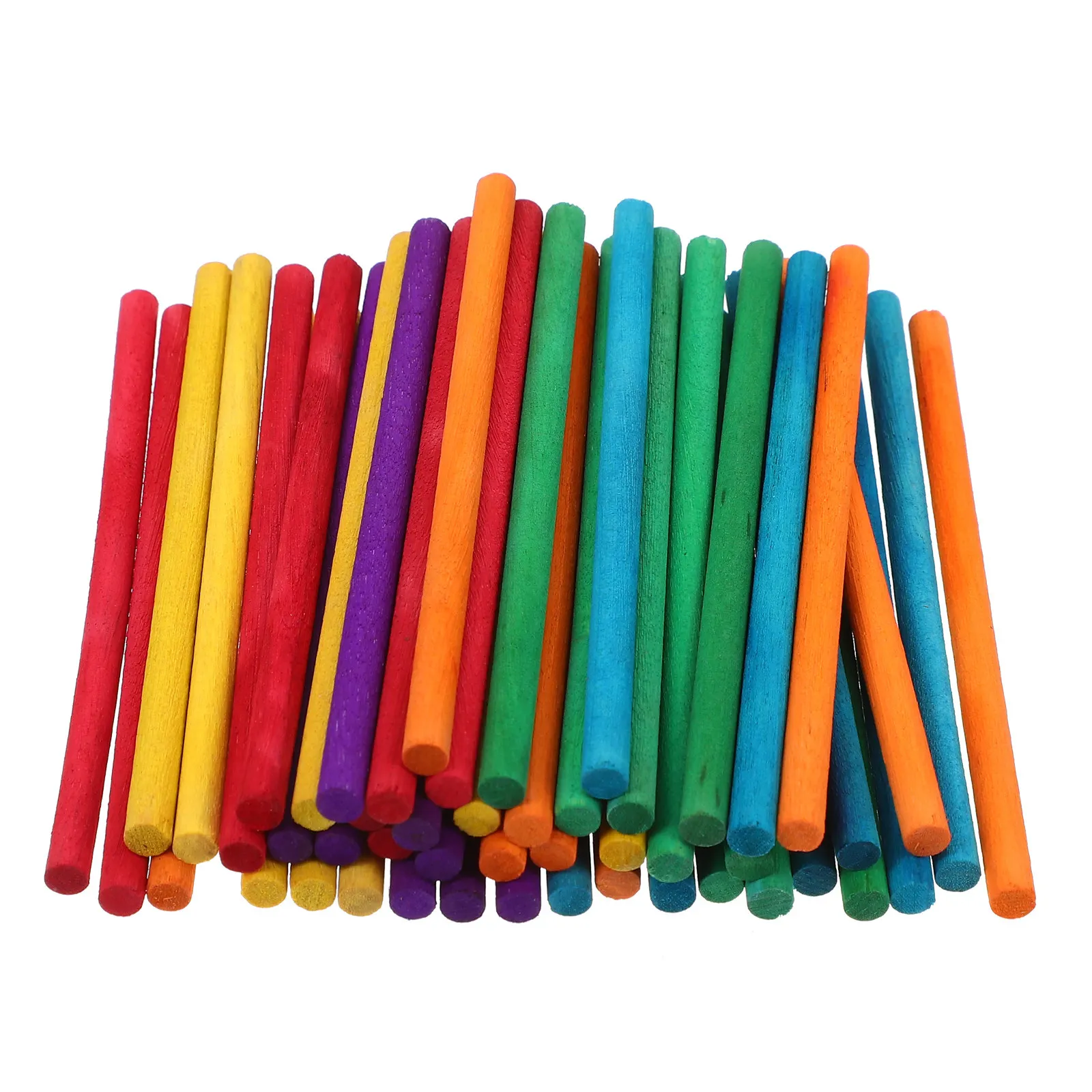 500Pcs Wooden Ice Cream Stick Snowball Rods Smooth Comfortable Handle Ice Pop DIY Craft Making Sticks Supplies