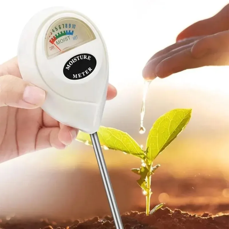 Soil Moisture Meter Home Gardening Measurement Tool Soil Moisture Meter White Round Head Soil Detector Probe Watering Tester