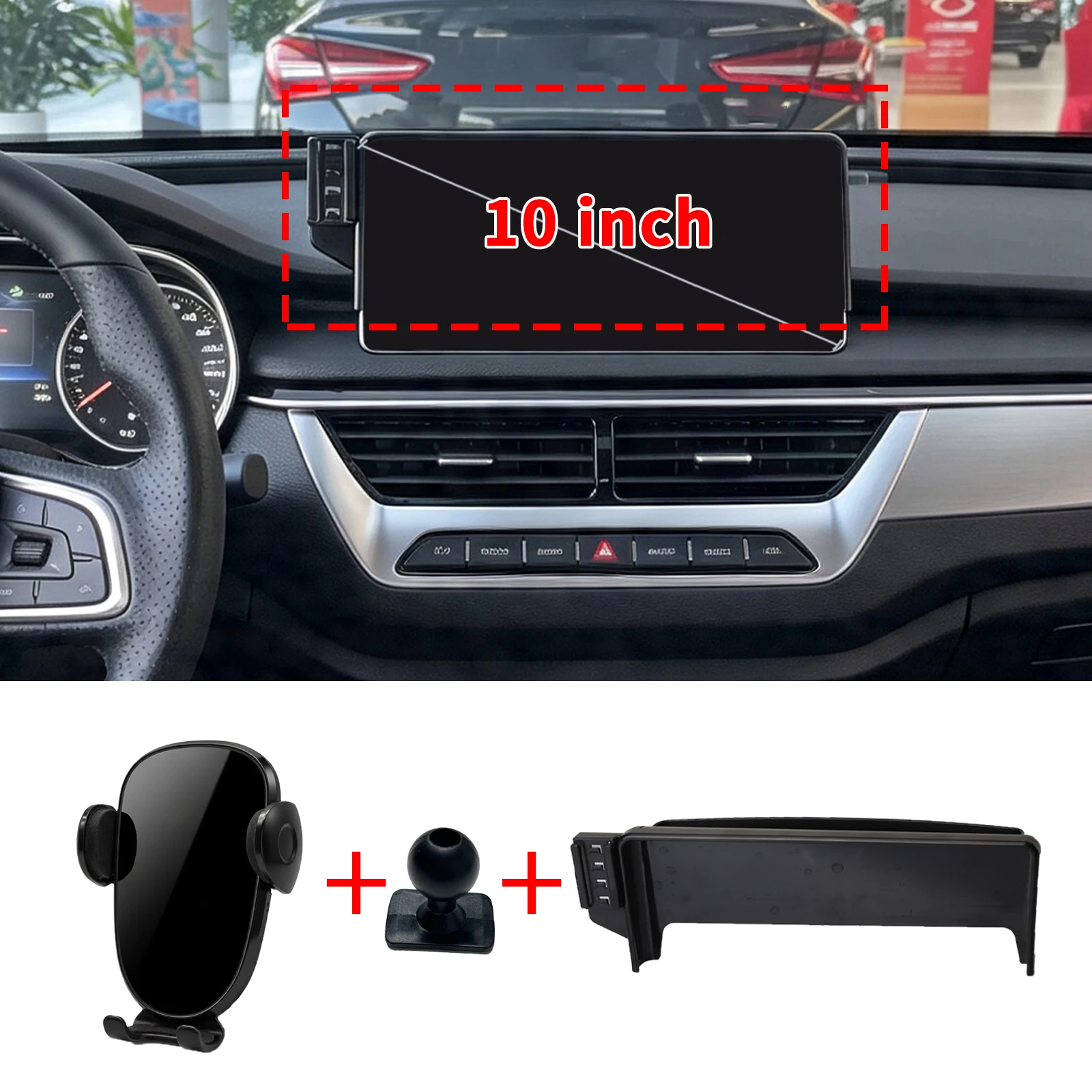 for Hongqi H5 10inch 2018 2019 2020 2021 2022 LHD Mobile Phone Bracket, Dashboard Mount Simple Installation Car Accessories