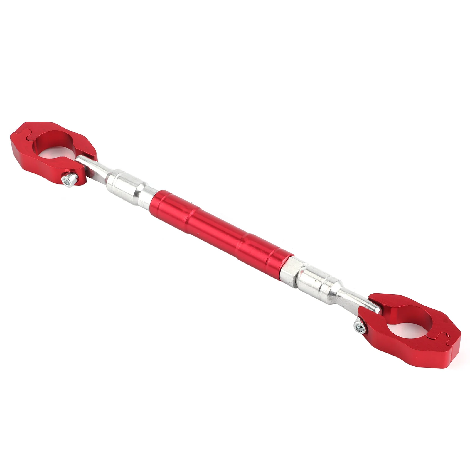 7/8in Motorcycle Handlebar Cross Bar Adjustable Strengthen Balance Lever CNC Aluminum Alloy Universal Red