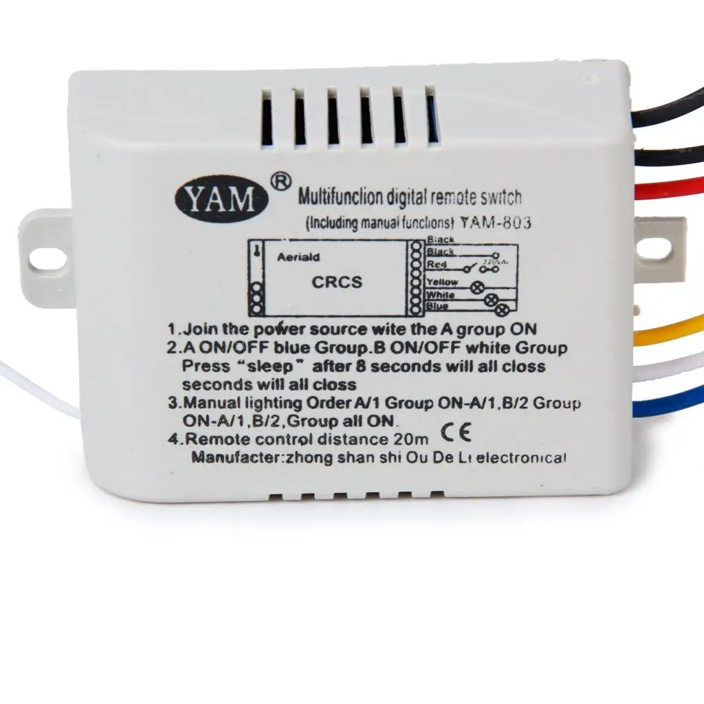 3 طرق تشغيل / إيقاف 220 فولت - 240 فولت مفتاح حائط رقمي للتحكم عن بعد