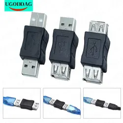 1/2 Piece USB 2.0 Extender Female to Female Cord Adapter Data Cable 2.0 Extender Cord for PC TV Micro SD Adapter