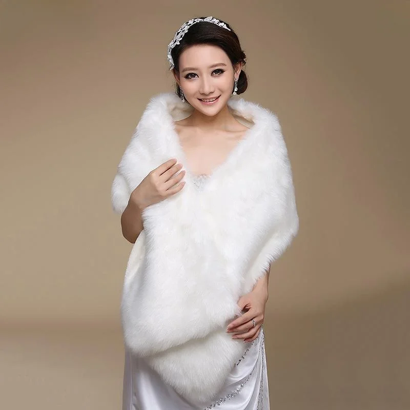 

Bride's Velvet Shawl Wedding Dress Accessory Matching Maidservant Wrap Street Style Spring Summer Warmth Functional Yangjing ...