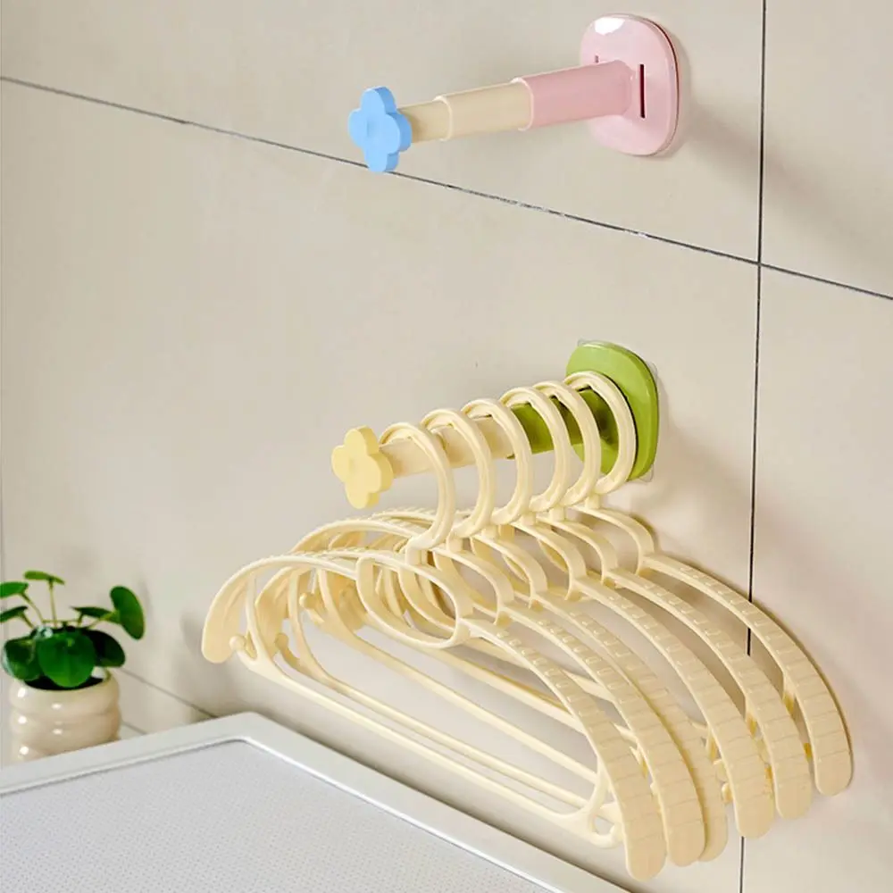 

2Pcs Dopamine Hanger Storage Rack Expandable Strong Load-bearing Capacity Clothes Hanger Storage Organizer No Punch Save Space