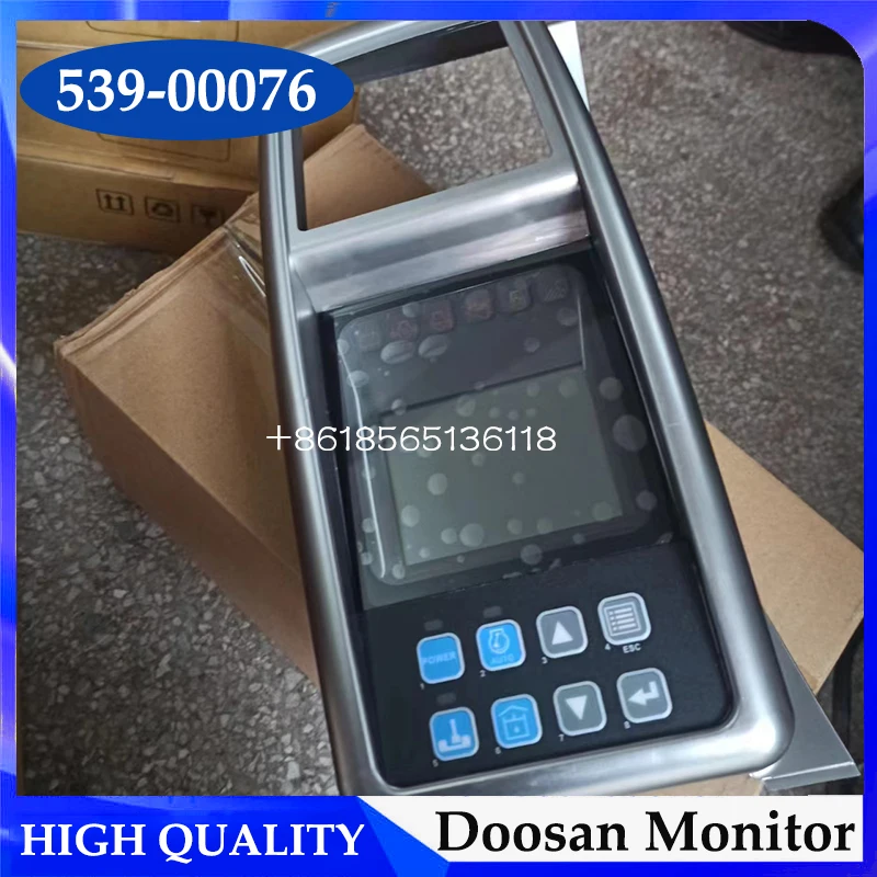 

539-00076 300426-00012 LCD Display Panel Monitor Assembly for Daewoo Doosan DX180 DX225 DX255 DX300 DX340 Excavator Monitor