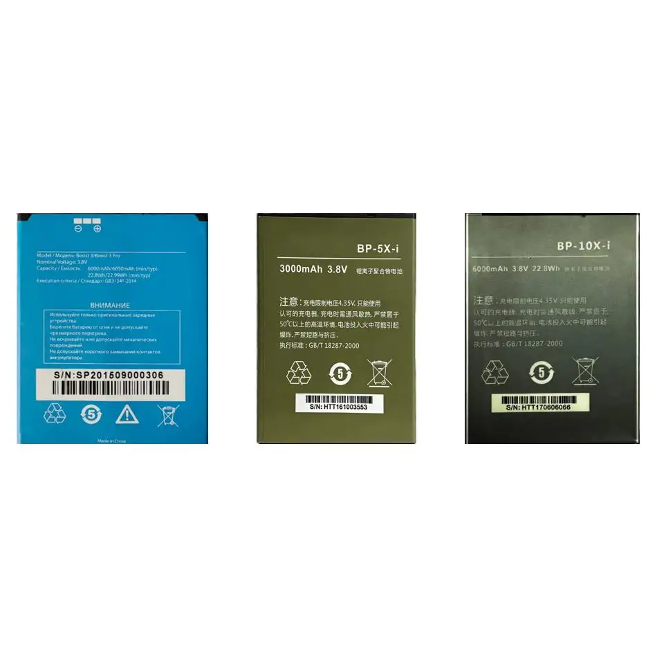 Аккумулятор мобильного телефона Надежное питание BP-10X-I BP-5X-I 3000-6050 мАч для Highscreen Innos Boost 2 3 3PRO II Pro