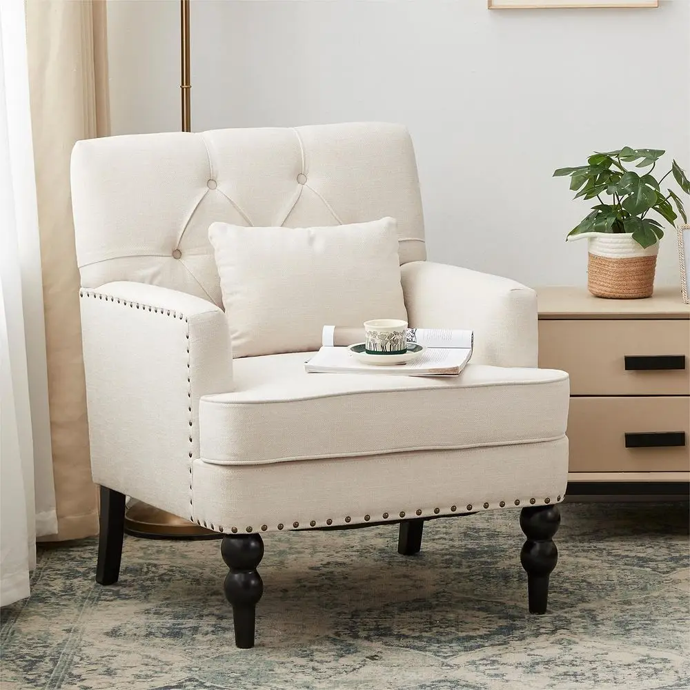 Tufted Club Chair,A…