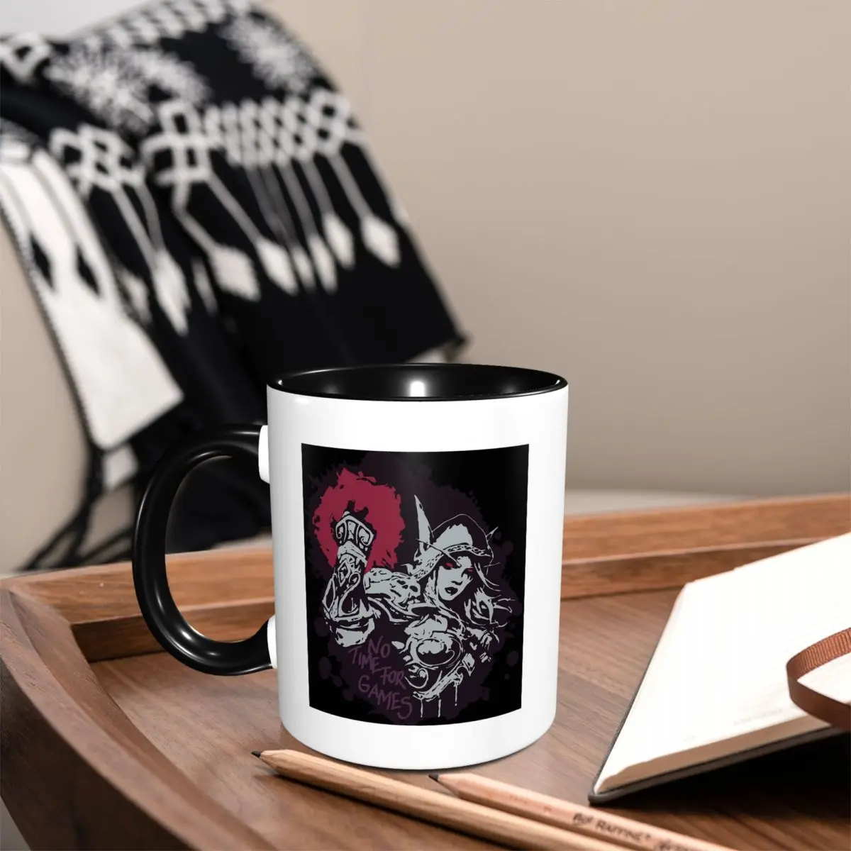 Sylvanas Has No Time For Games Classic Mug Funny Ceramic Coffee Cups Tea Mugs Milk Cup Drinkware Gifts for Friends