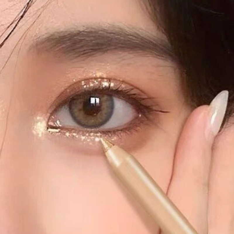 Shiny Chameleon Eyeliner Pencil Green Gold Purple Glitter Eye Shadow Lying Silkworm Pen Waterproof Beauty Cosmetics Women Makeup