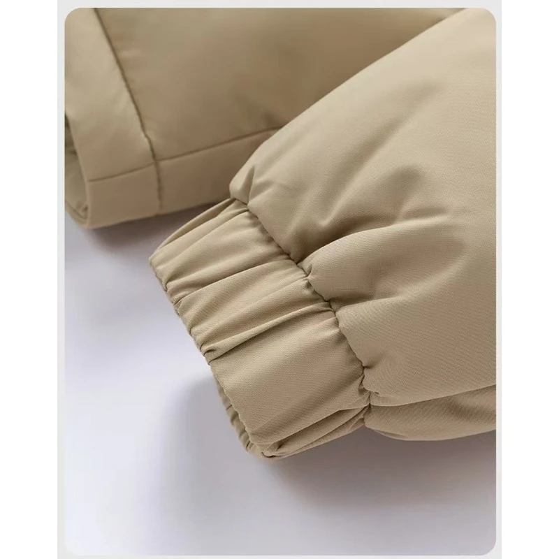 Thick Padded Jackets Warm High Quality Loose Clothing Tide  Autumn  Winter Bright Face Short Cotton Padded Jacket Coat Men's New