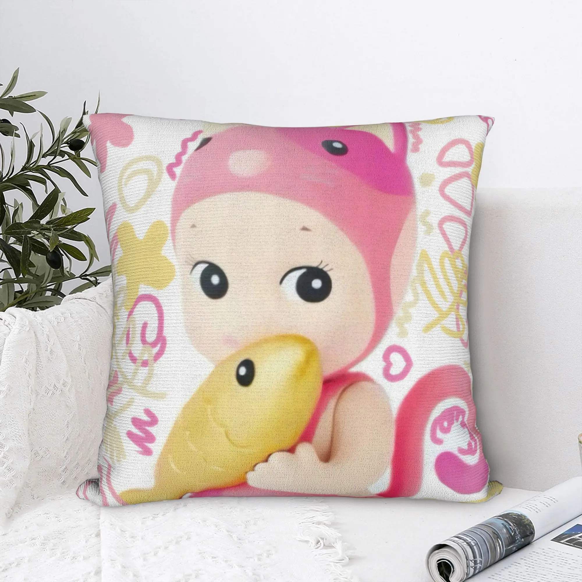Pillow Cover Lovely Sonnys Fruit Angels Various Kawaii Pillow Case For Chair Sofa Home Decor Pillowcases