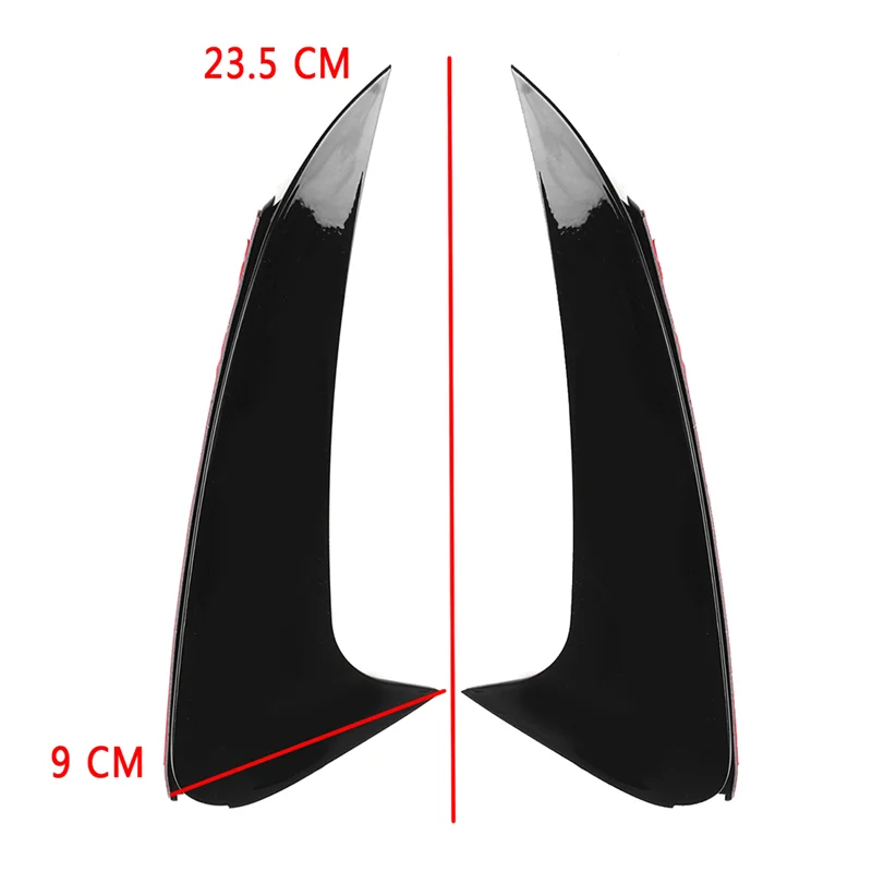 B05C-ด้านหลังกันชนสปอยเลอร์ด้านหลัง Canard Air Vent Trim สําหรับ Mercedes Benz CLS Class W218 CLS250 2014-2017