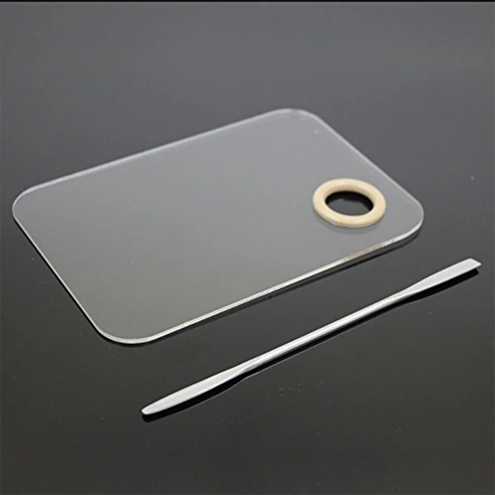 Makeup Mixing Rod Stainless Steel Spatula Tool for Foundation Blending Lip Colors Eye Shadow Concealers Professional