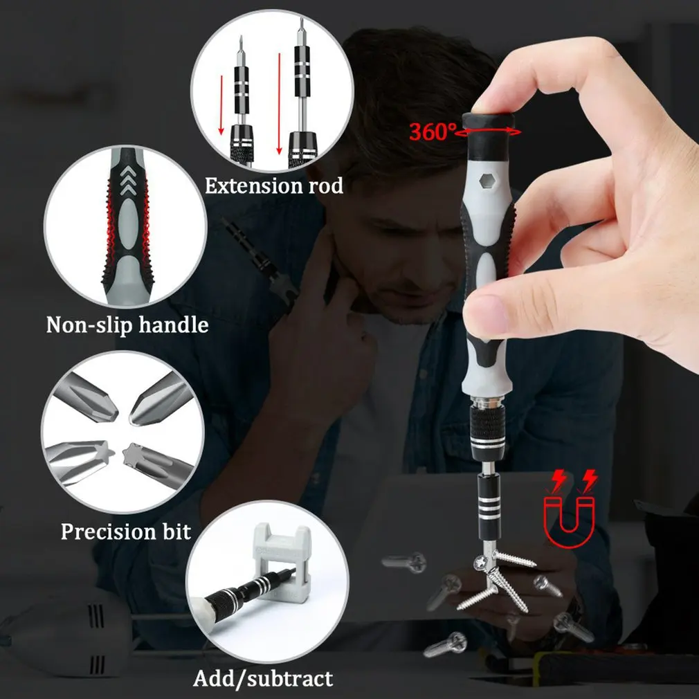 Multi-Function Screwdriver Set, 115 em 1, Precision Watch, Mobile Phone, Desmontar, Repair Tool Box, Hand Tools Set, Novo