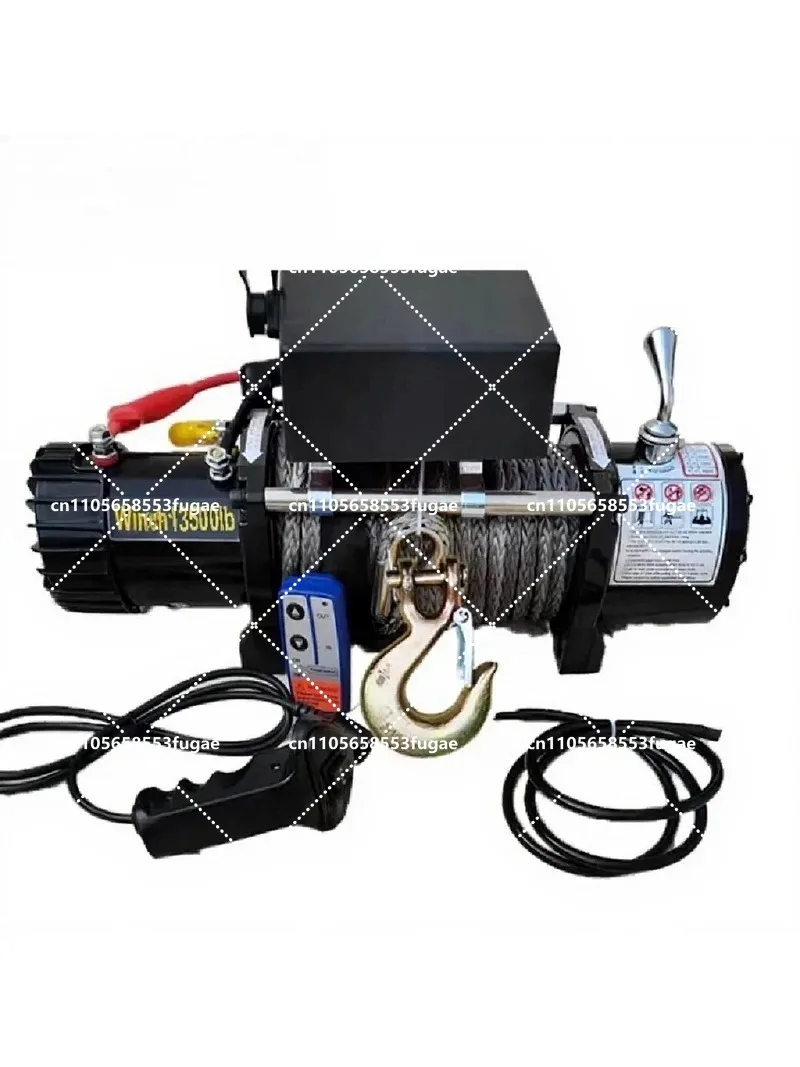 13500 lb 12V 24V Electric Winch with Wireless Remote for Truck SUV Trailer Towing
