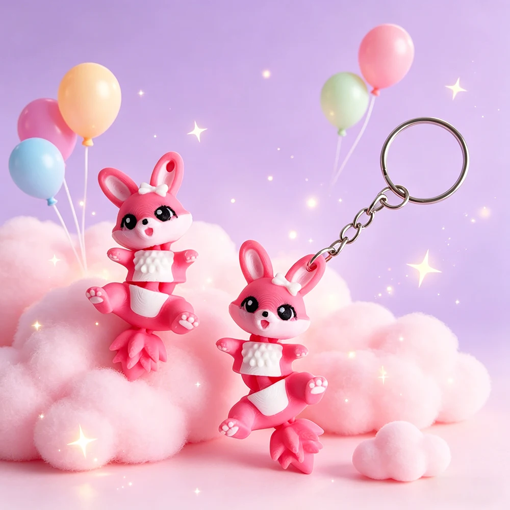 Porte-clés lapin mignon imprim - 3D Printing Glass avis et prix