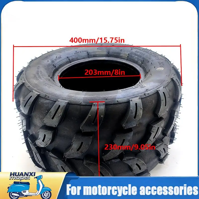 18x9.50-8 Tubeless Tire for 110cc 125cc All-terrain ATV UTV Quad 4 Wheeler Go Kart Replacement Parts 4PR, Off Road Use Only