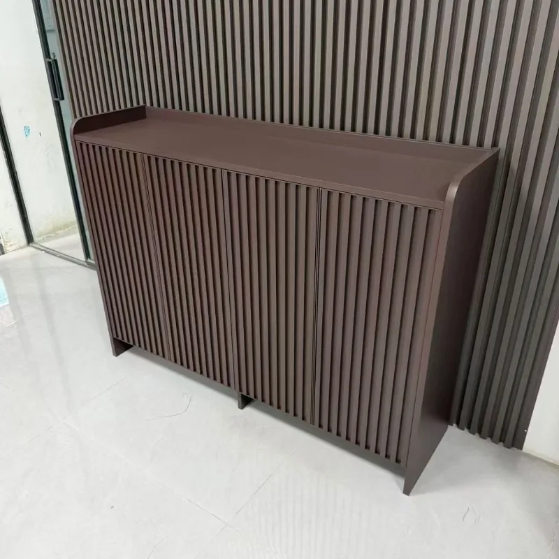 All-aluminum welded plate grille door shoe cabinet large-capacity outdoor indoor waterproof, sunscreen and insect-proof locker f