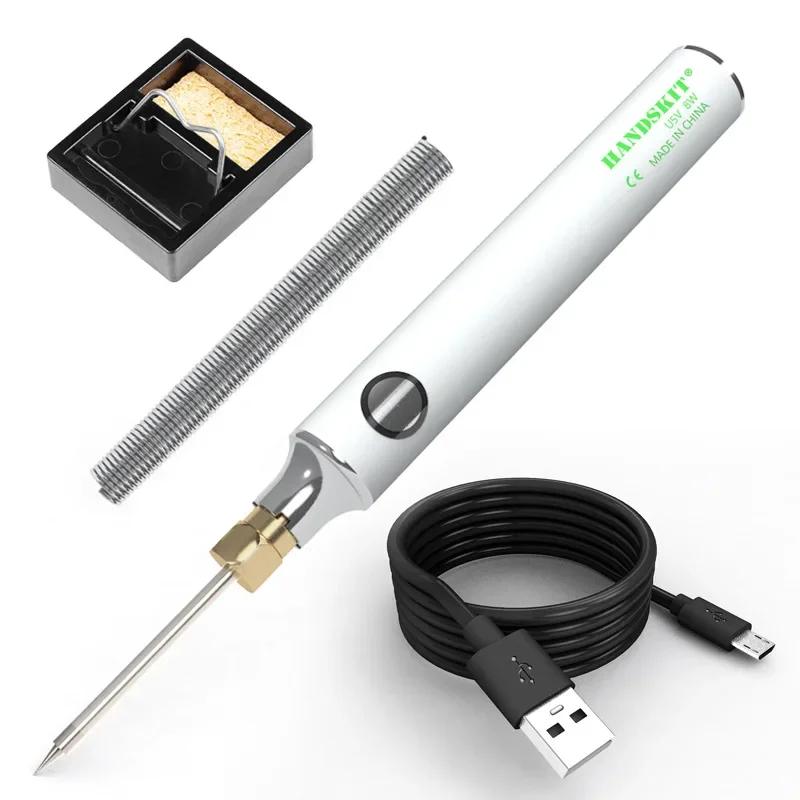 5VUSB portable mini electric soldering iron wholesale outdoor high-altitude work low-voltage plug-in model