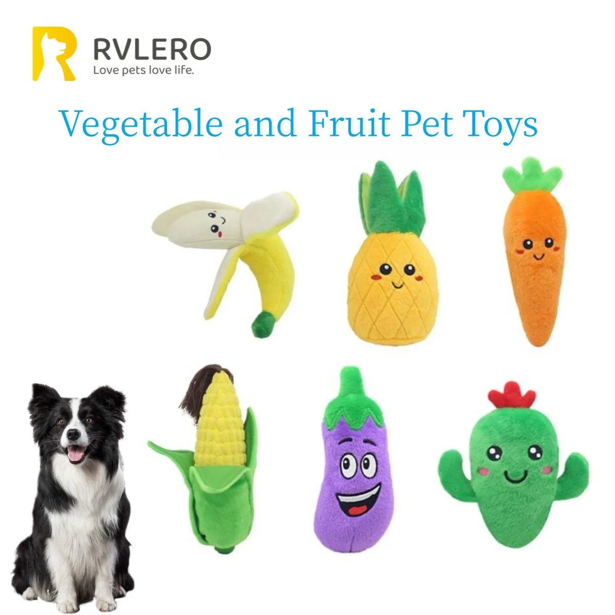 Fruit Vegetable Pet Plush Sound Toys Imitating Pineapple Banana Carrot Corn Eggplant Cactus Dog Interactive Teeth Grinding Clean