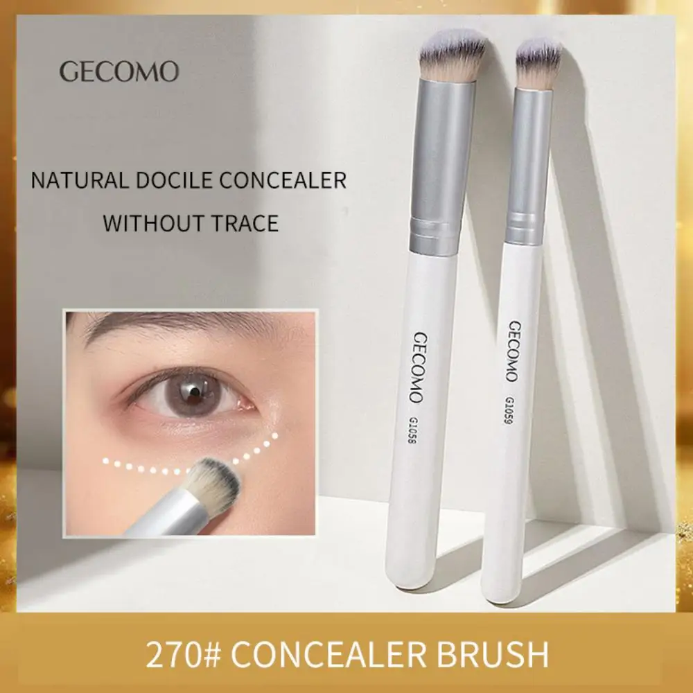 GECOMO Popular Oblique Concealer Brush Precise Concealer Traceless Soft Bristles Suitable For Beginners Makeup Brush