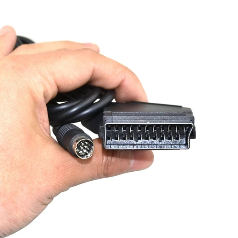 Vervanging 1,8 RGB Scart-kabel Scart AV-snoer voor voor NTSC P9JD