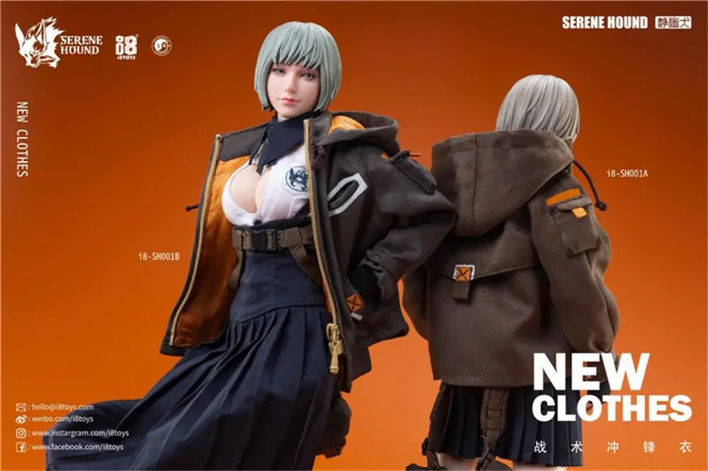 

I8TOYS I8-SH001B I8-SH001A 1/6 Serene Hound Troop Loose parts-Combat Jacket Model Fit 12" Female Action Figure Collect