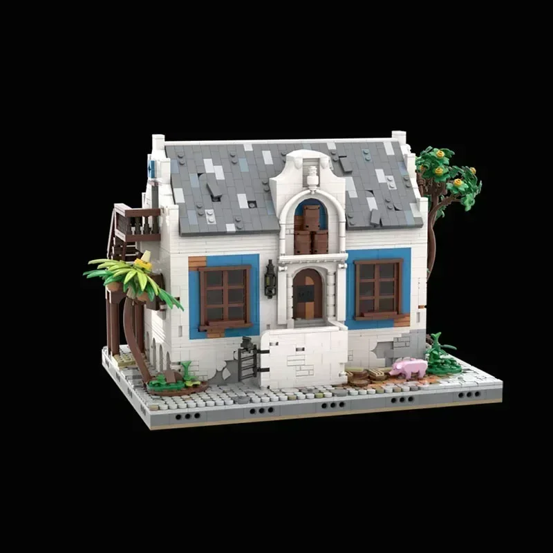 Popular Street View Model MOC Building Bricks Luxury Noble Tavern Modular Technology Gifts Holiday Assemble Children Toys Suit