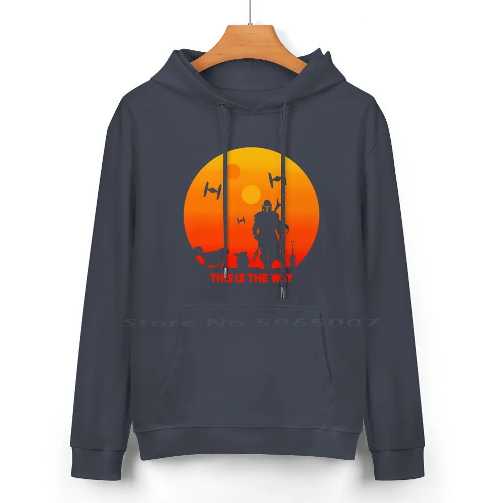 This Is Cotton Hoodie Sweater 24 Colors Tatooine Vintage Retro Grogu Mandolorian Tano 100% Cotton Hooded Sweatshirt For Women