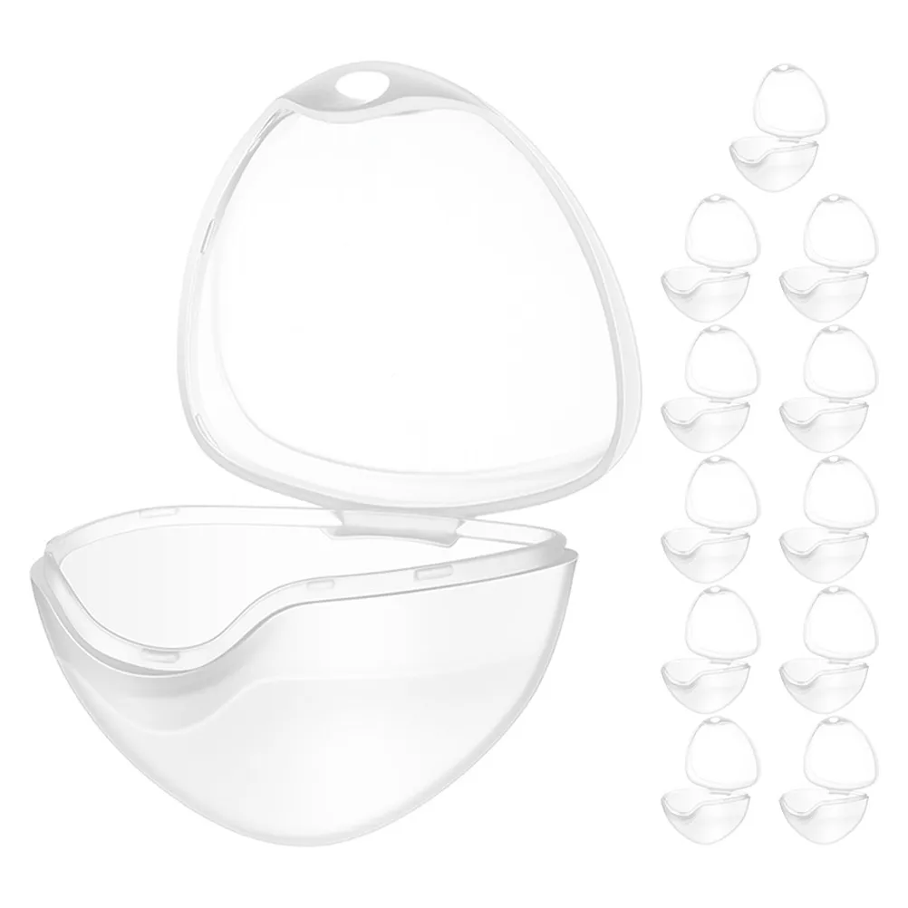 

Набор из 12 прозрачных контейнеров для хранения детских пустышек, портативный дорожный прозрачный футляр, пылезащитный держатель для пустышек, органайзер для младенцев