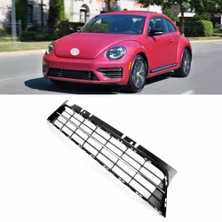 For Beetle 2017 2018 2019 Beetle Cabriolet 2017 2018 2019 Front Bumper Center Chromed Grille Vent Trim