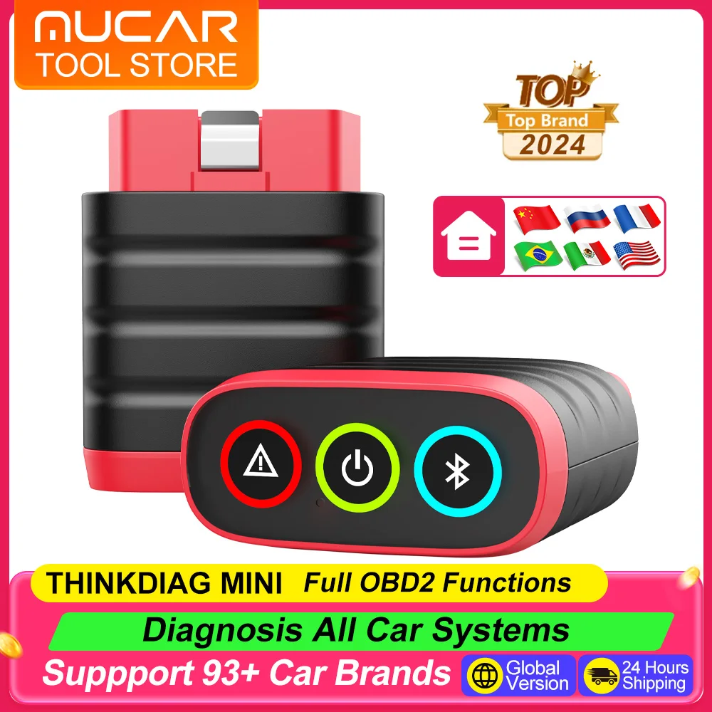 Thinkdiag Mini Code Reader THINKCAR OBD2 Scanner Full System Diagnosis Scanner Live Data Stream DTC Lookup Auto Diagnostic Tools