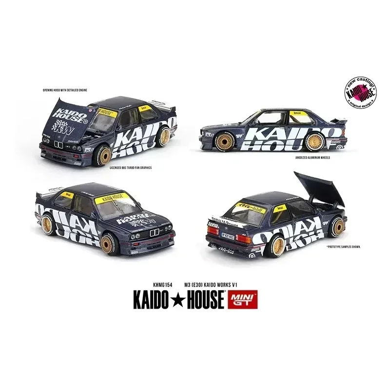 PreSale KHMG 1:64 Skyline GTR R34 Carbon 510 Wagon 240Z Silverado M3 E30 NSX Silverado KAIDO V2 Diecast Diorama Car Model Toys