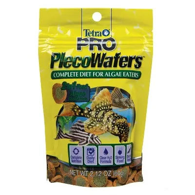 Wafers Nutritionally Balanced Concentrated Algae Center Vegetable Flavor Dry Fish Food - 2.12oz: All Ages, All Sizes