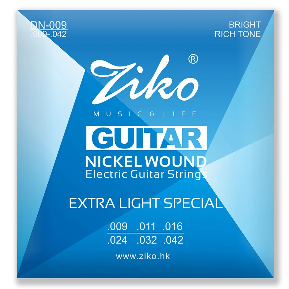 

ZIKO DN-009 Electric Guitar StringsNickel Wound Hexangon Alloy Core Guitar String Electric Guitar Stringed Parts Accessories