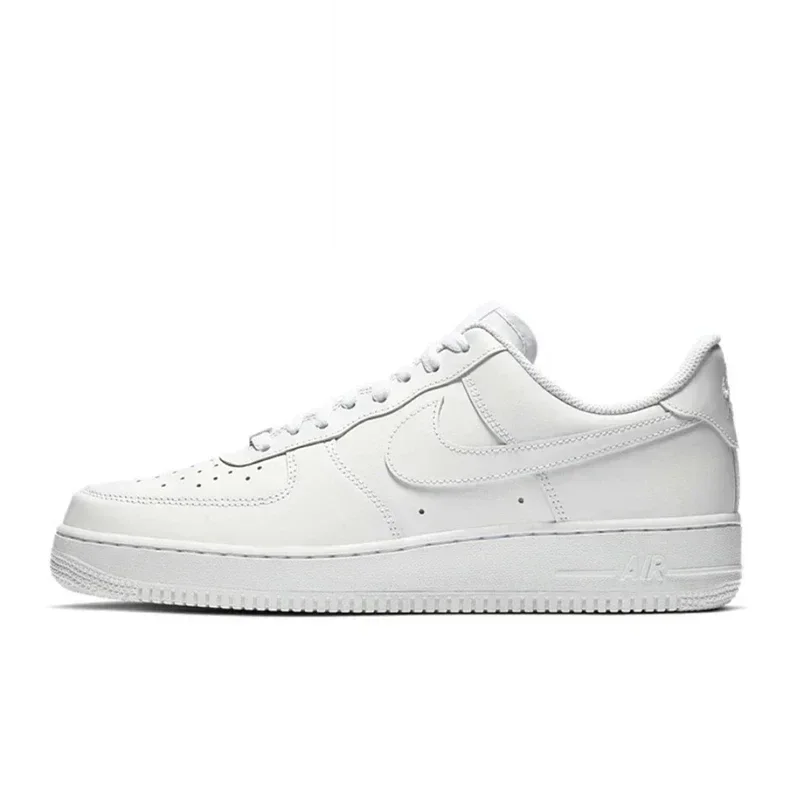 Originales Nike Air Force 1 Low '07 Todo Blanco 315122 -111/CW2288-111 Zapatos de skate clásicos de caña baja para hombres y mujeres