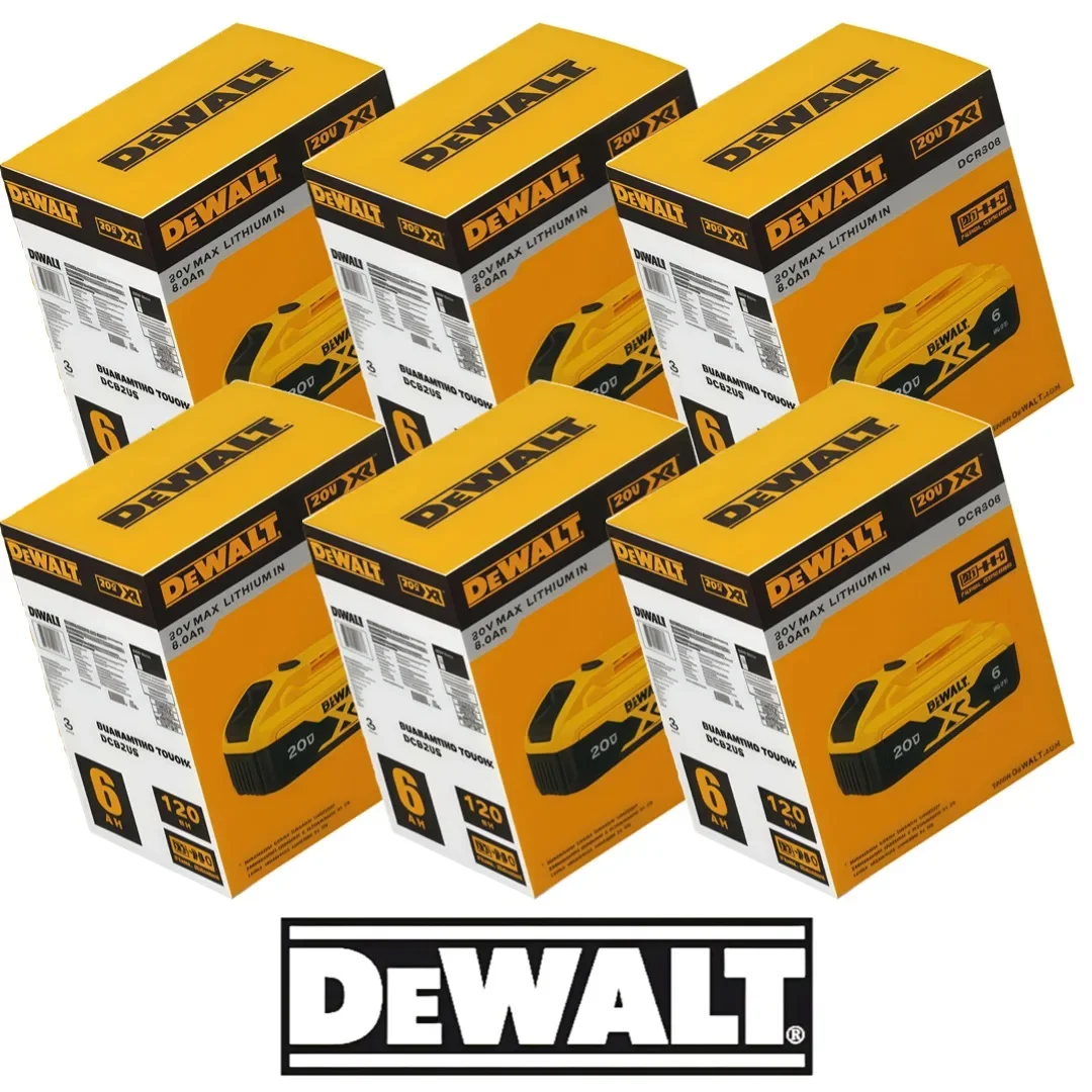 Official authentic 100% DeWALT 100% 6Ah 20V battery replaceable DCB184 DCB200 DCF892 DCF845 DCF850 D