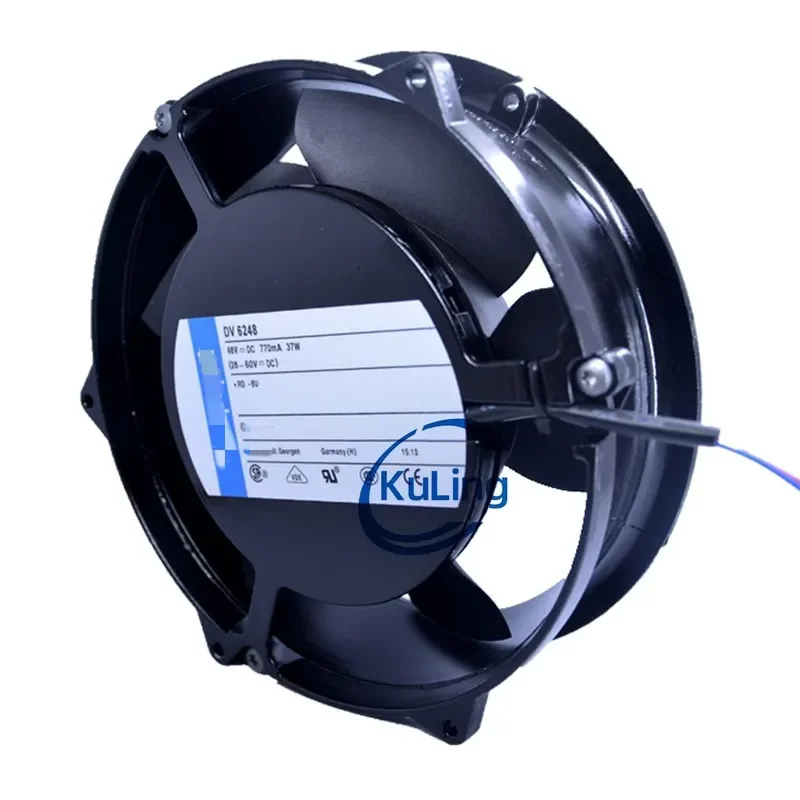 New German 17CM DV6248 DC48V 37W Large Air Volume Inverter Cooling Fan for Electronics