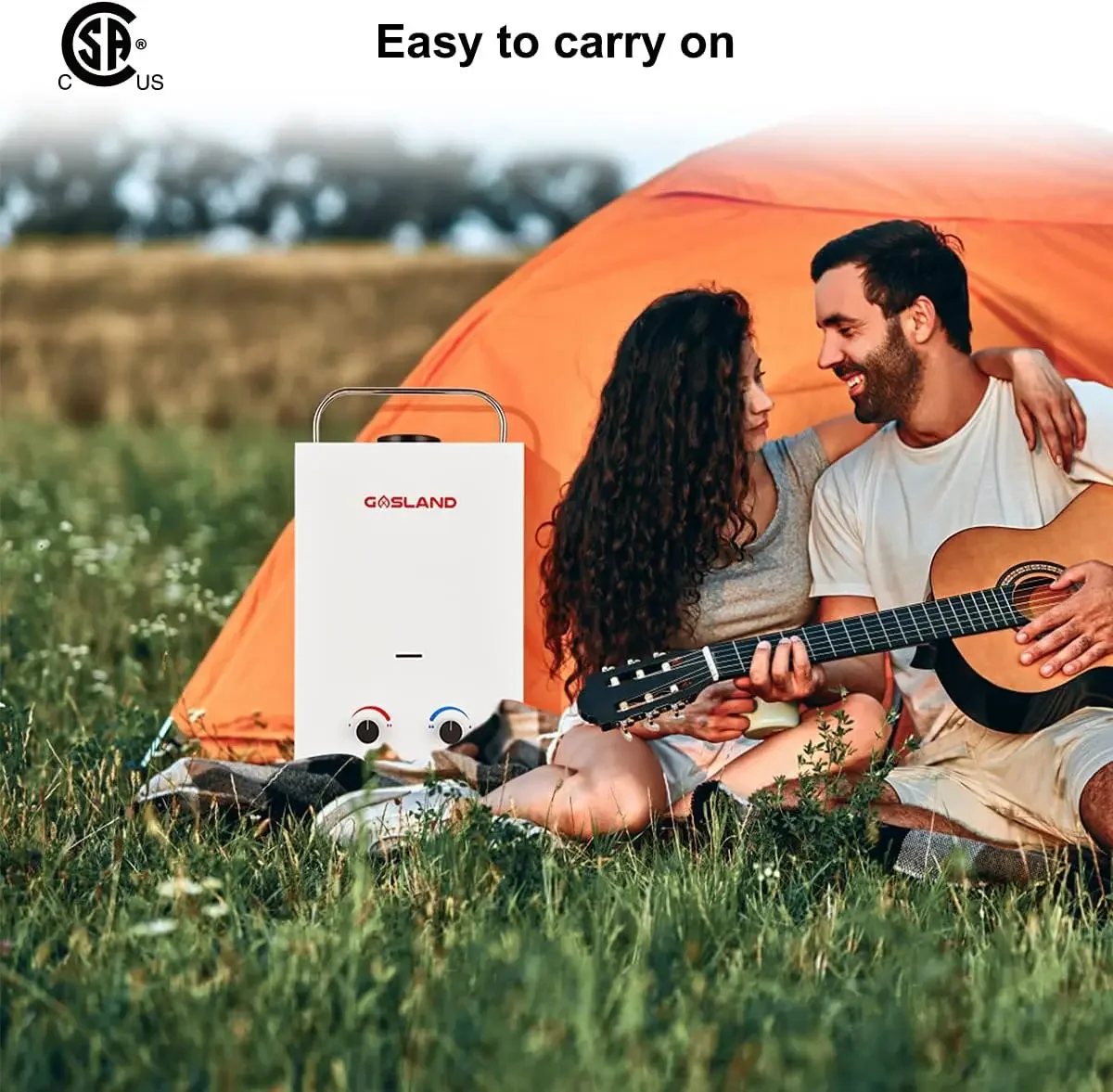 سخان مياه محمول، GASLAND Outdoors BS158 1.58GPM 6L سخان مياه يعمل بالغاز بدون خزان، سخان ساخن حسب الطلب، تخييم RV
