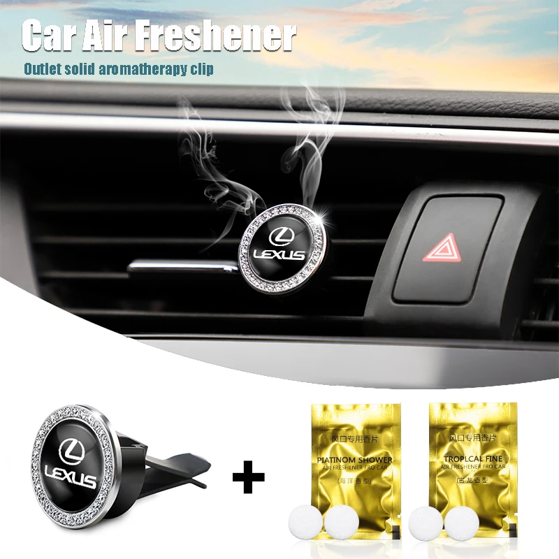 1 قطعة منفذ الهواء الروائح كليب سيارة الصلبة العطور المعطر لكزس F SPORT LBX NX RX 350h 450h ES UX 300e GS GX IS LS LX CT