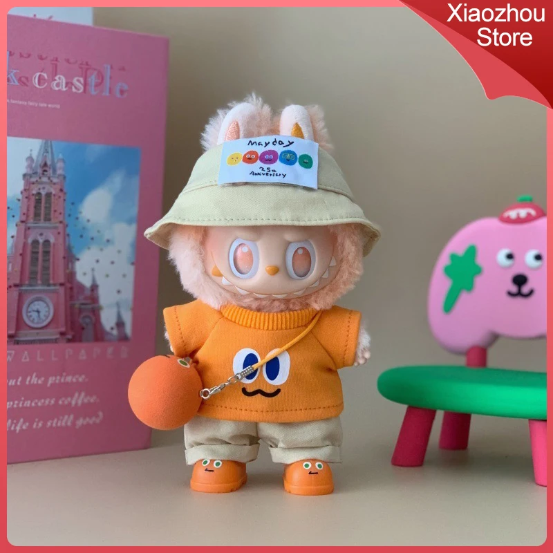 

Suitable For Labubu Clothing V1/V2/V3 Generation 17cm Doll Luck Joy And Calm Colorful Clothes Mayday Concert Same Style Suit