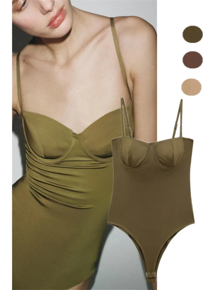 

Сексуальное цельное нижнее белье из атласа в американском стиле ретро Sle Faion для похудения, базовый слой, брюки с высокой талией, уличная одежда